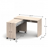Versal New szétnyitható számítógép asztal