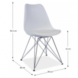 Metal 2 New szék fehér